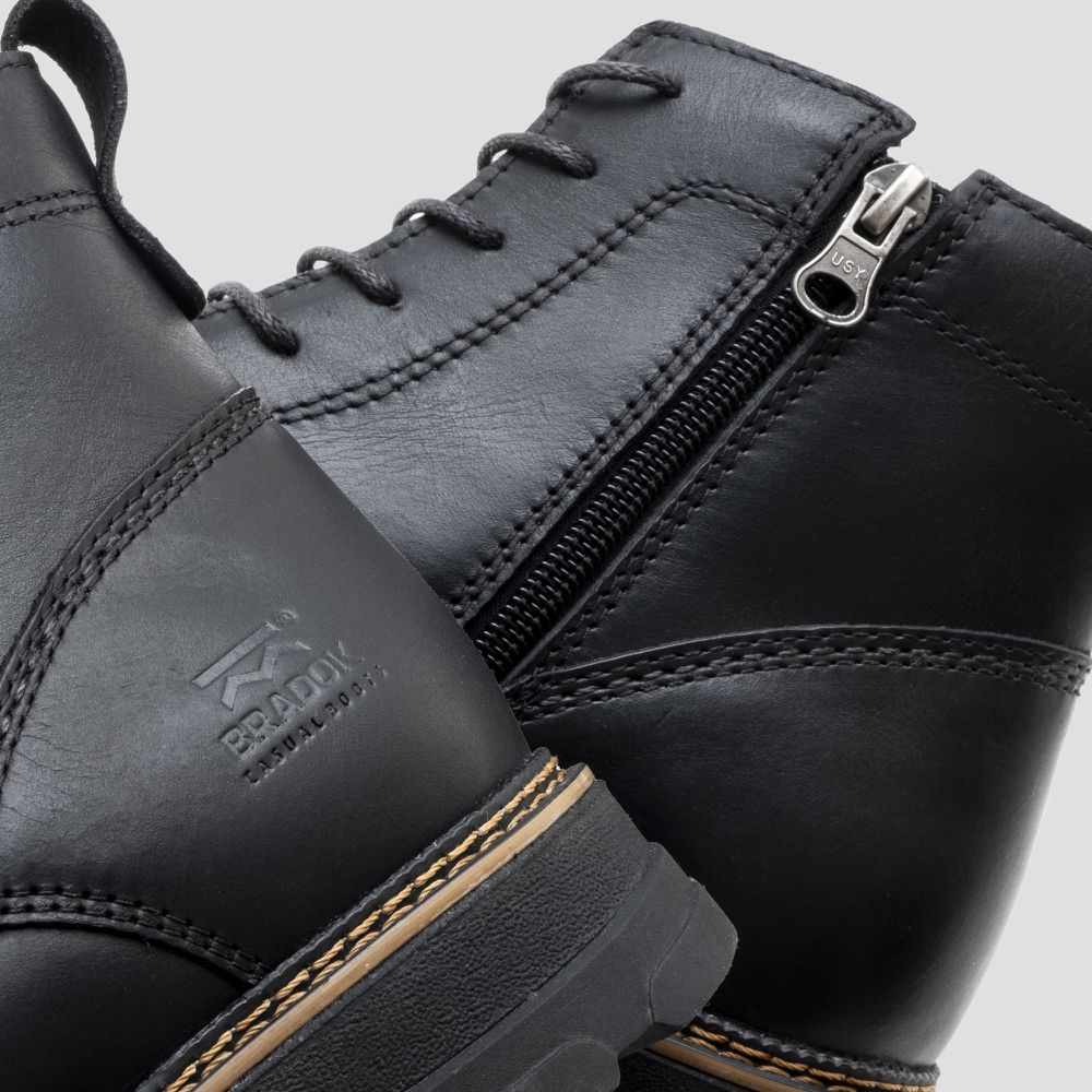 Bota Britton Lace Zip Preto