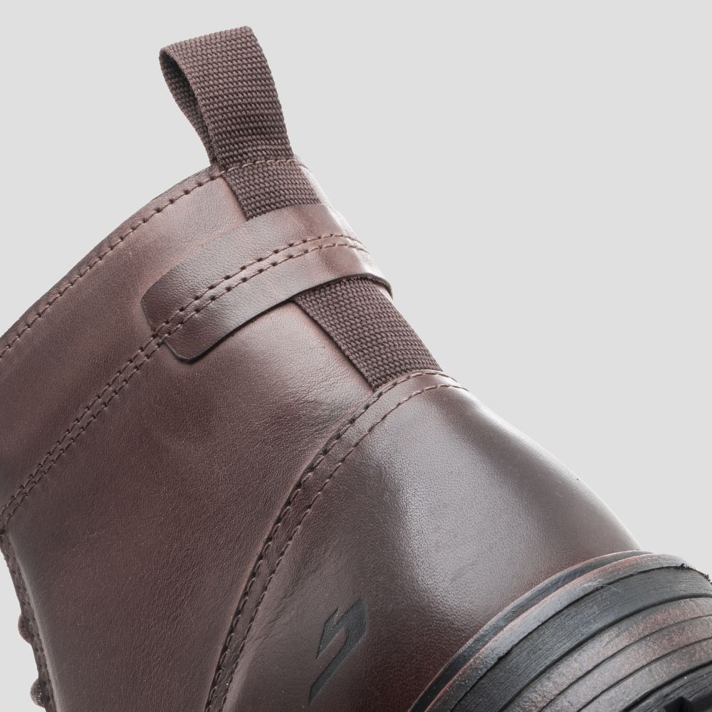 Bota London Double Zip Café