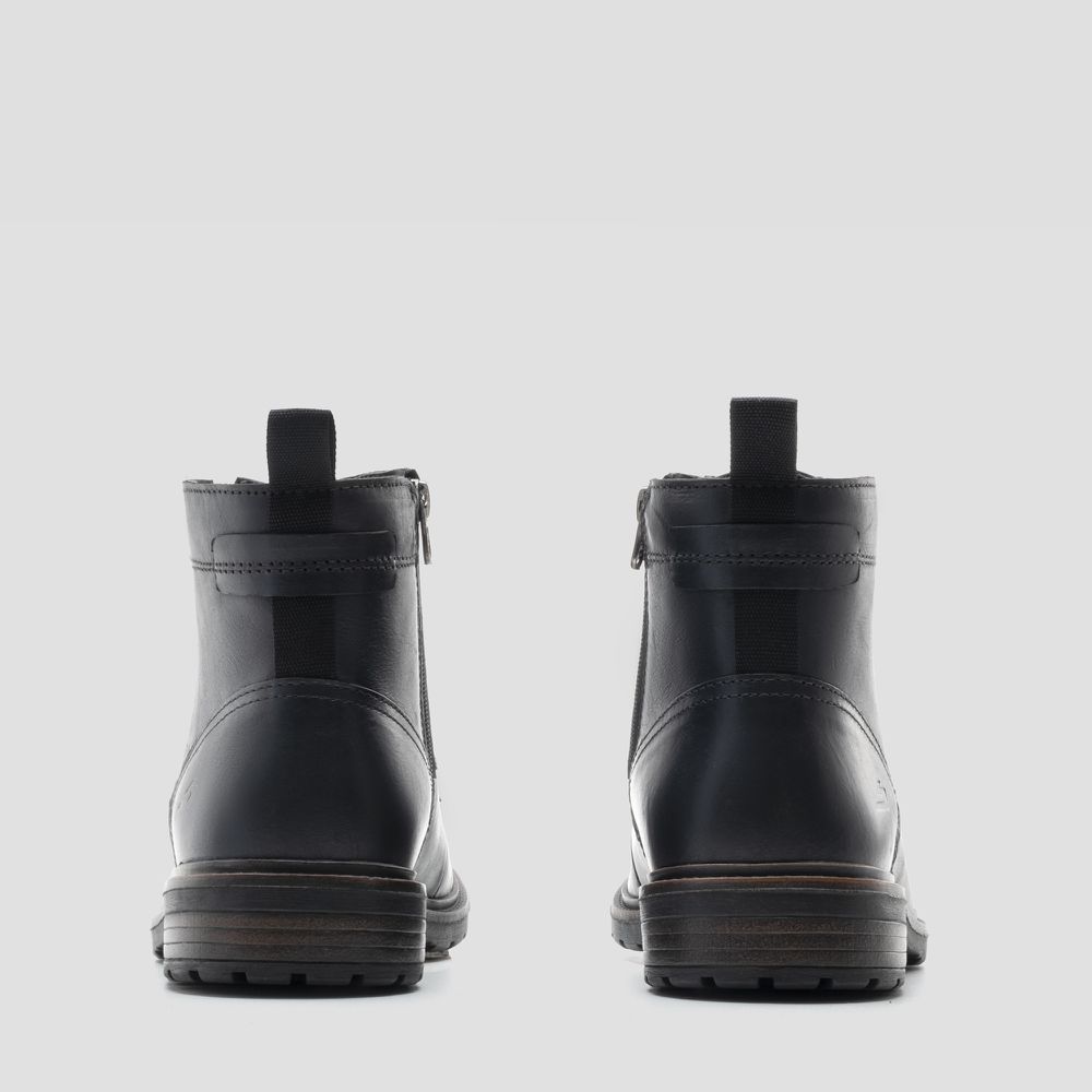 Bota London Double Zip Preto