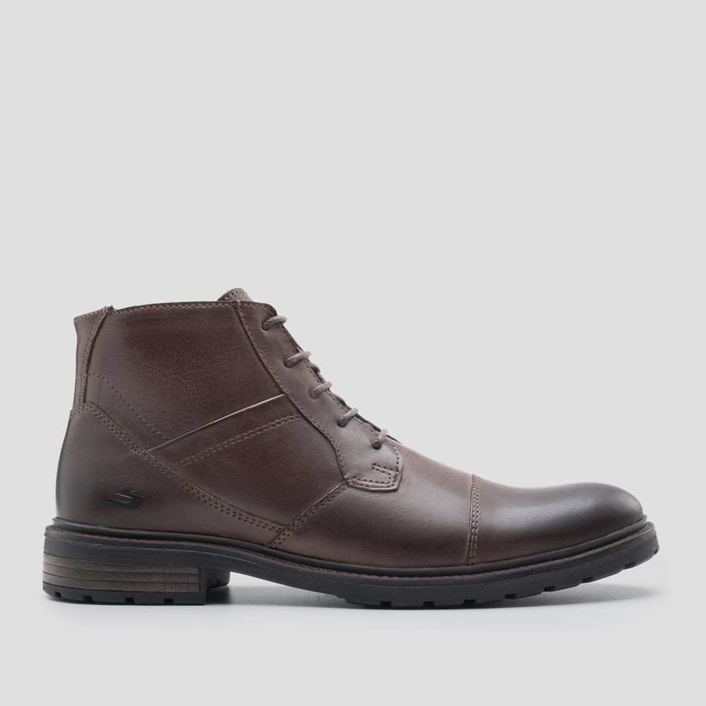 Bota London Lace Zip Café - Loja Oficial Bradok®