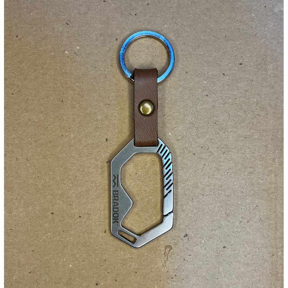 Mosquetão Cimo Moba 10 Inox Couro - Loja Oficial Bradok®