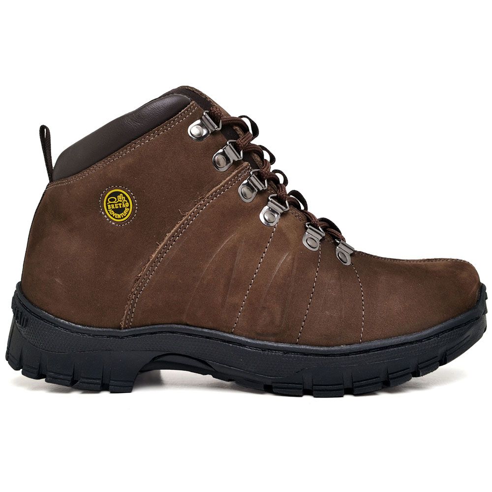 Coturno Adventure Masculino Solado Trekking Petról... - BRETÃO STORE