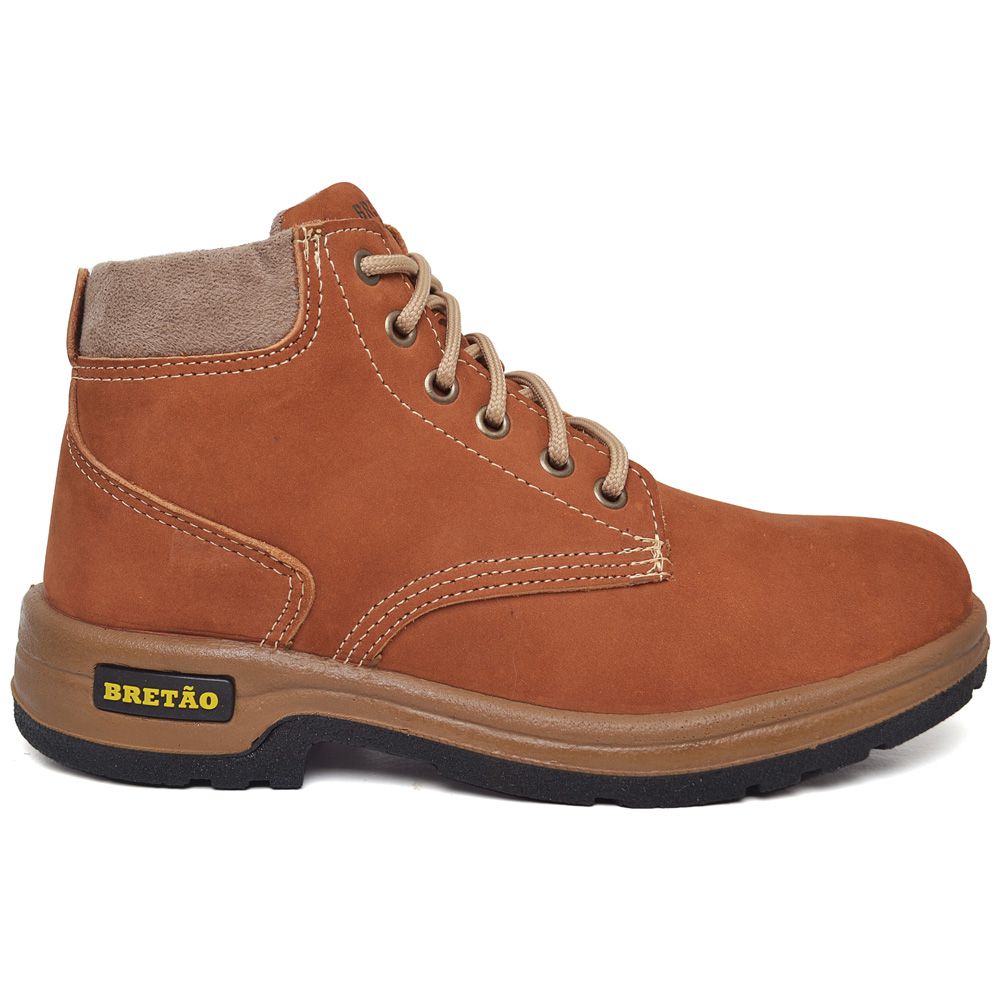 Coturno Masculino Agrícola Couro Nobuck Ameixa - BRETÃO STORE