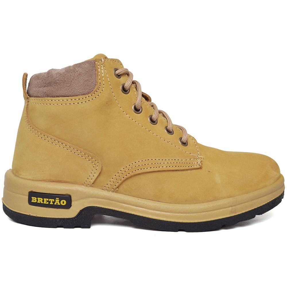 Coturno Masculino Agrícola Couro Nobuck Milho - BRETÃO STORE