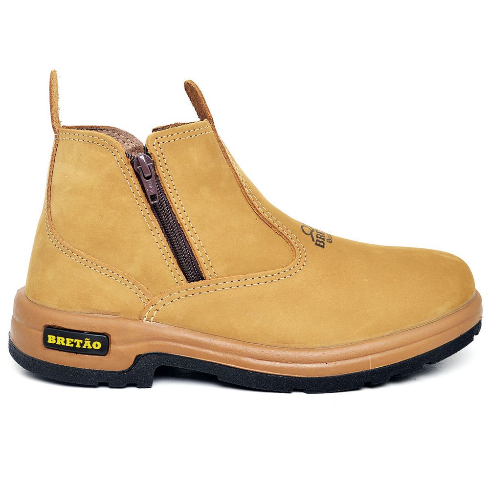 Botina Agrícola Masculina Com Ziper Milho - BRETÃO STORE