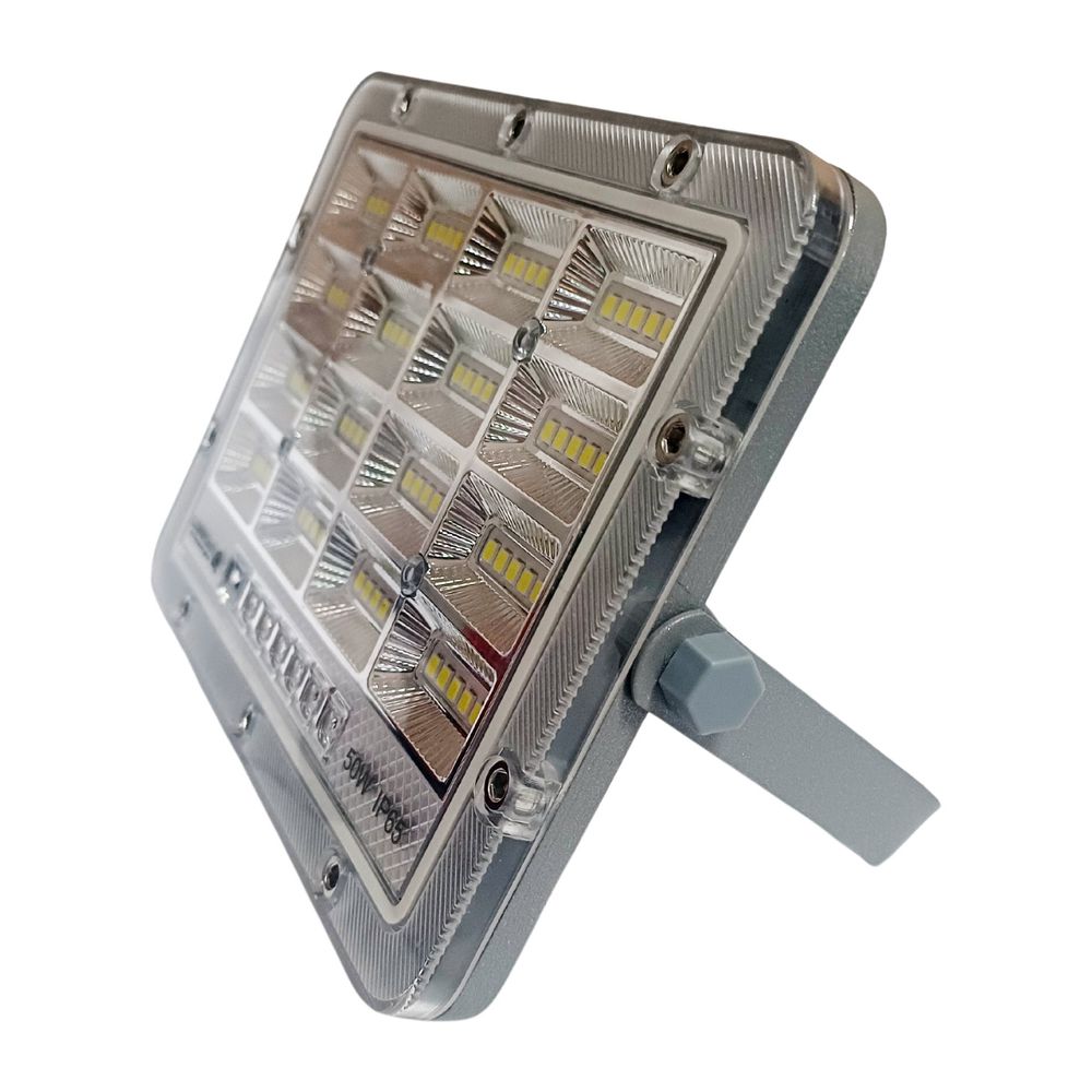 Refletor Led Solar 50W 6500K Com Painel e Controle Remoto | Broketto ...
