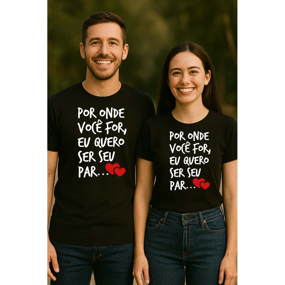 Kit com 2 Camisetas Dia dos Namorados - CAMISETAS DA FÉ