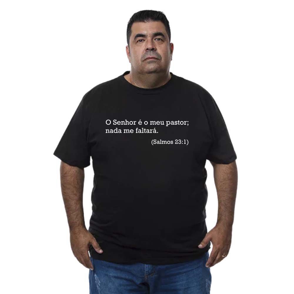Camiseta Salmos 23:1 - CAMISETAS DA FÉ