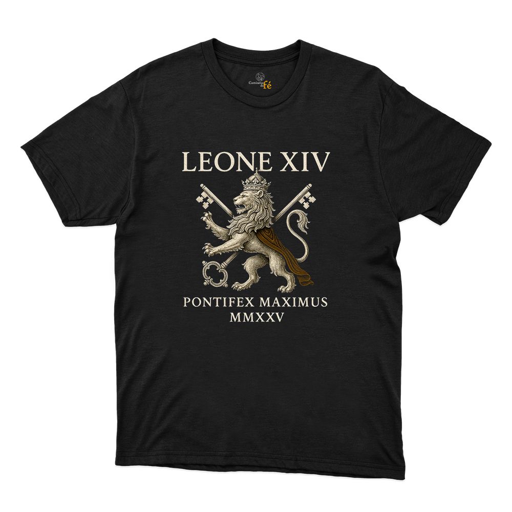 Camiseta Papa Leão - CAMISETAS DA FÉ