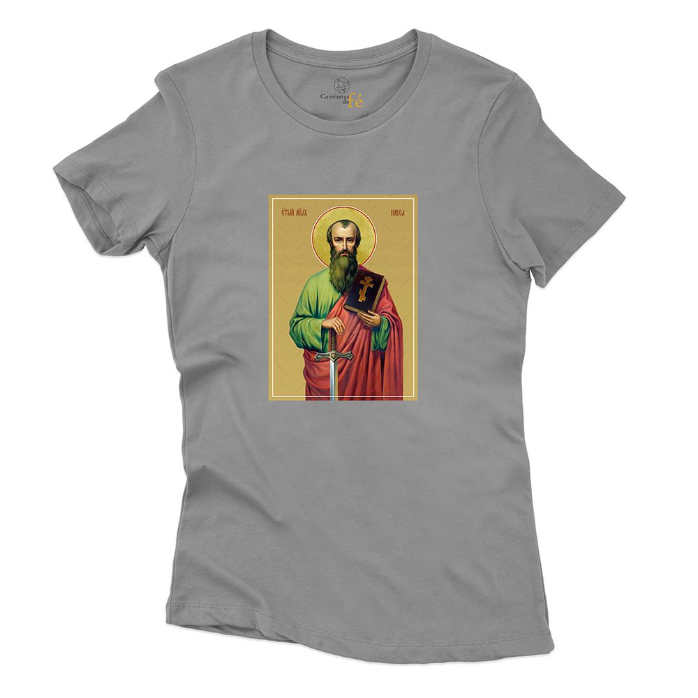 Baby Look Cinza - São Paulo. - CAMISETAS DA FÉ