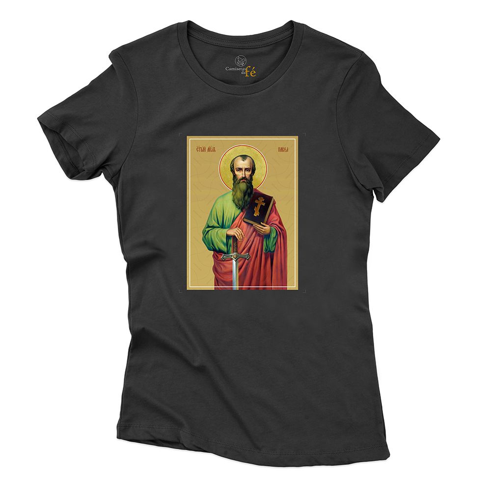Baby Look Preta São Paulo. - CAMISETAS DA FÉ