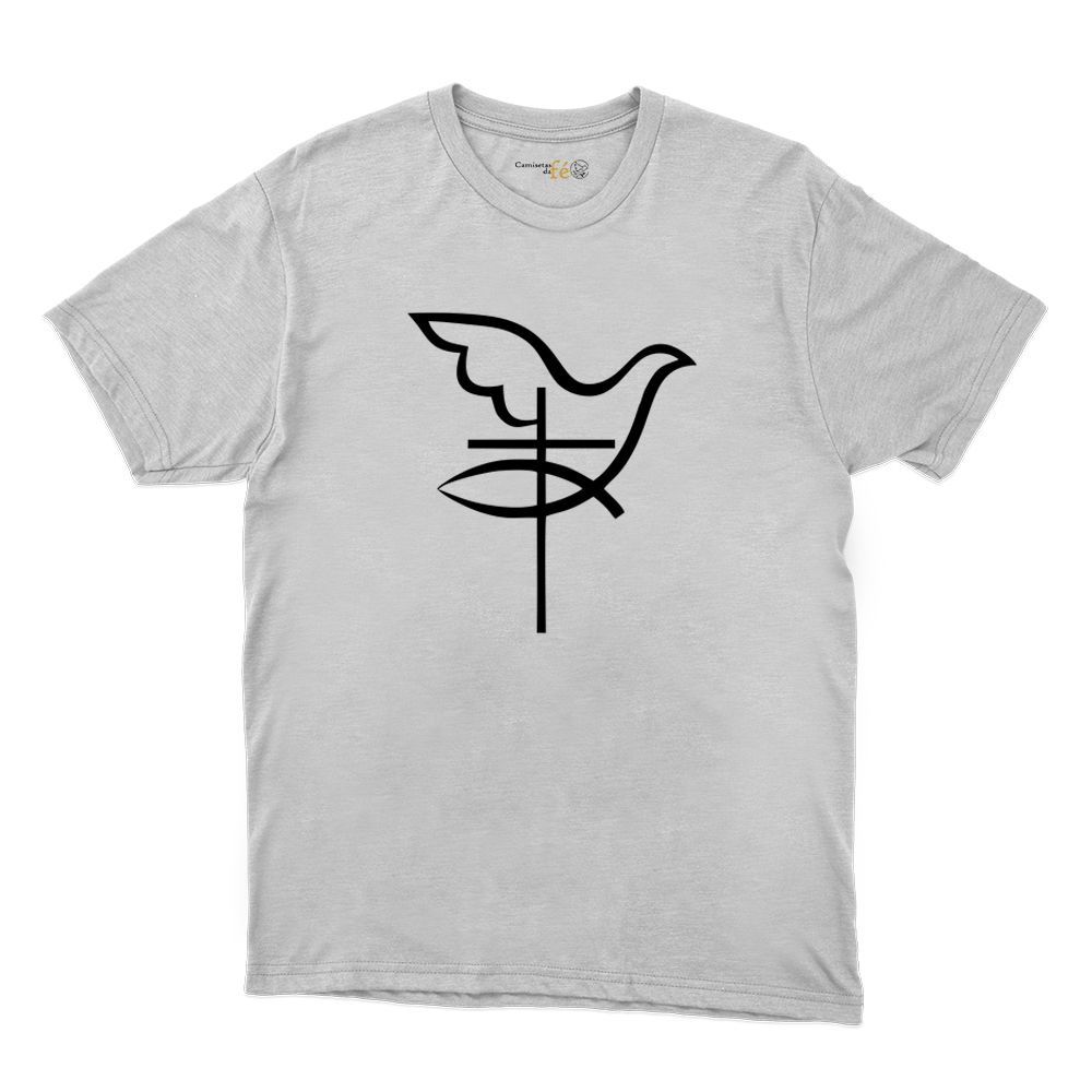 Camiseta Branca - Cruz - CAMISETAS DA FÉ