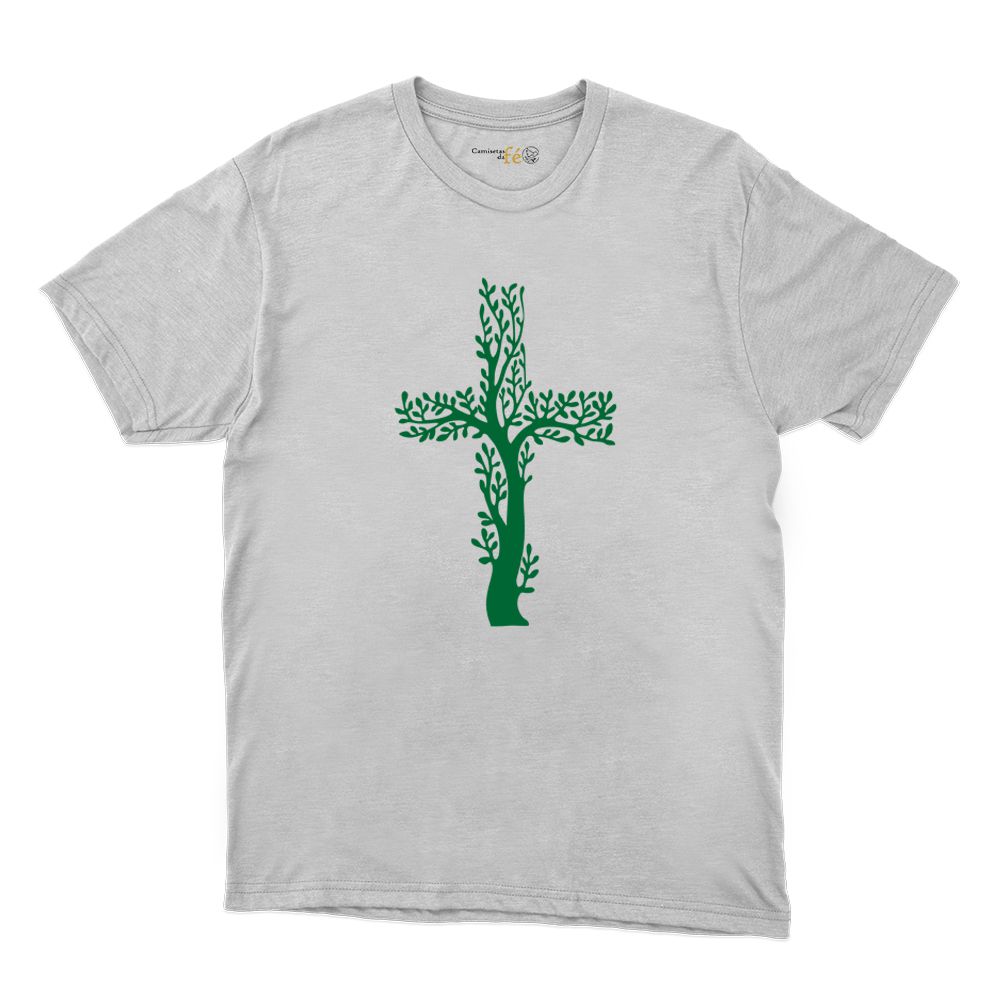 Camiseta Branca - Cruz - CAMISETAS DA FÉ
