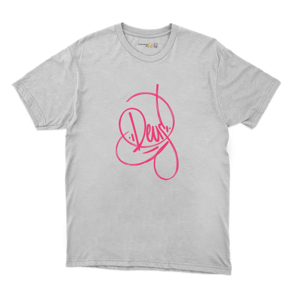 Camiseta Branca - Deus - CAMISETAS DA FÉ