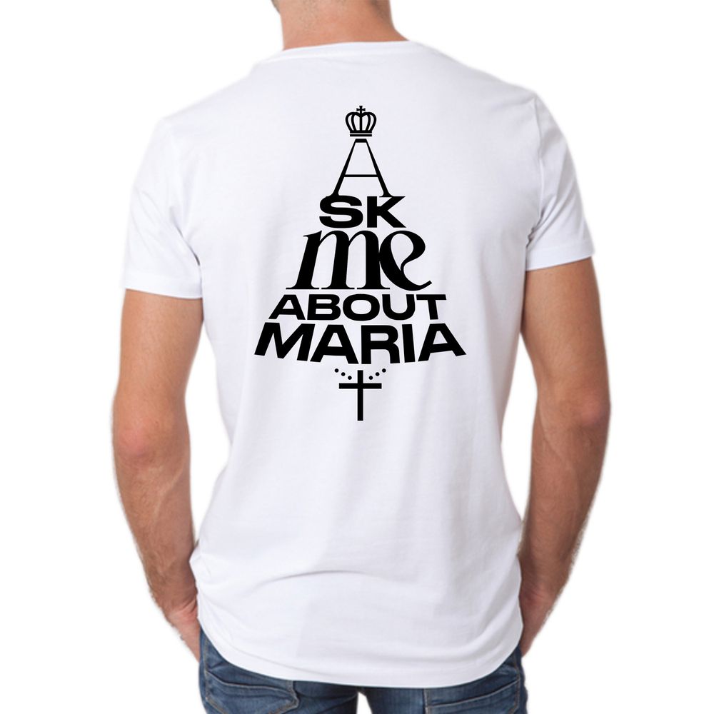 Maria - Camiseta Branca - CAMISETAS DA FÉ