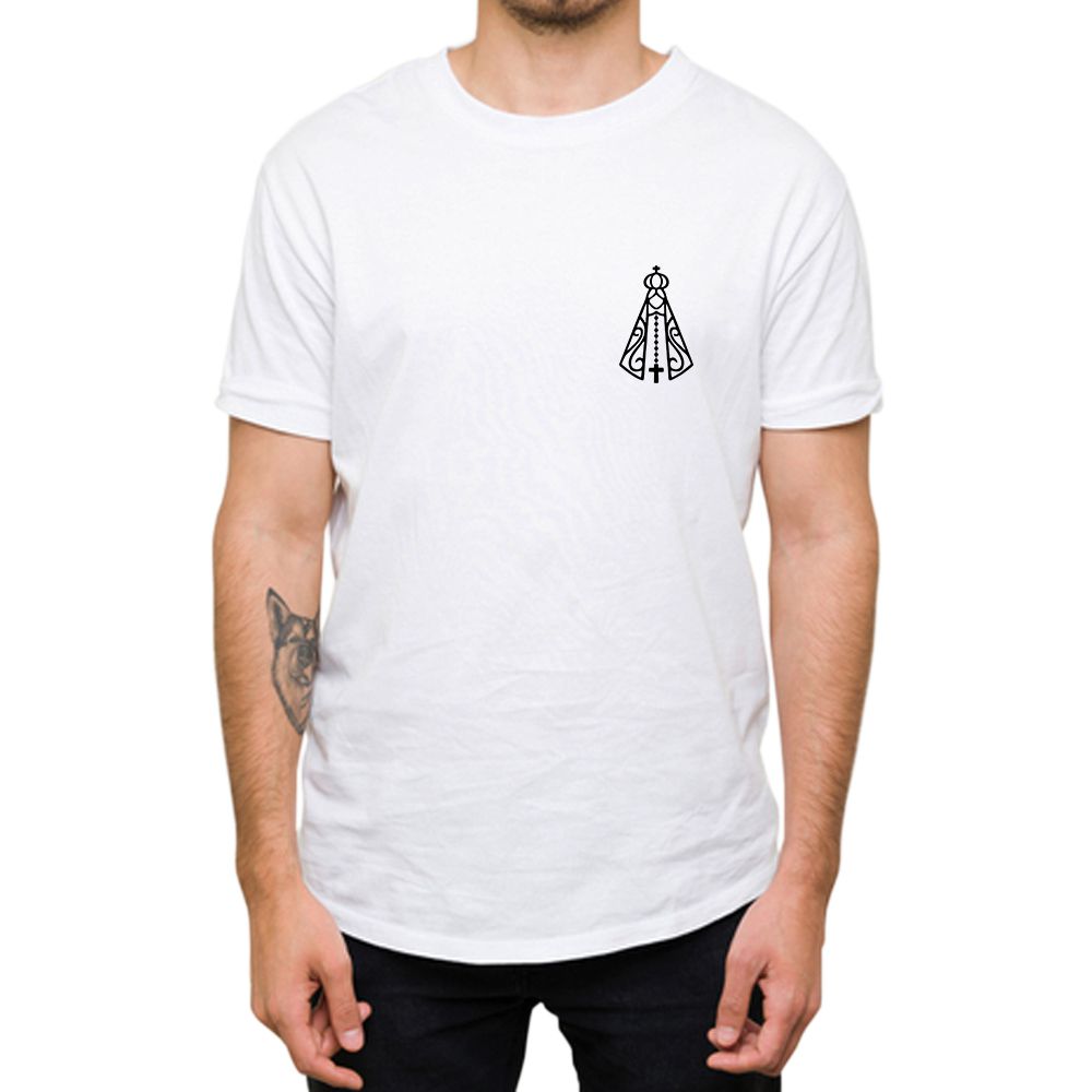 Filhos de Maria - Camiseta Branca - CAMISETAS DA FÉ