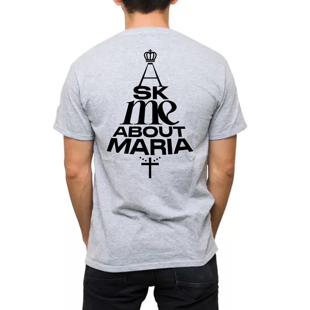 Maria - Camiseta Cinza - CAMISETAS DA FÉ