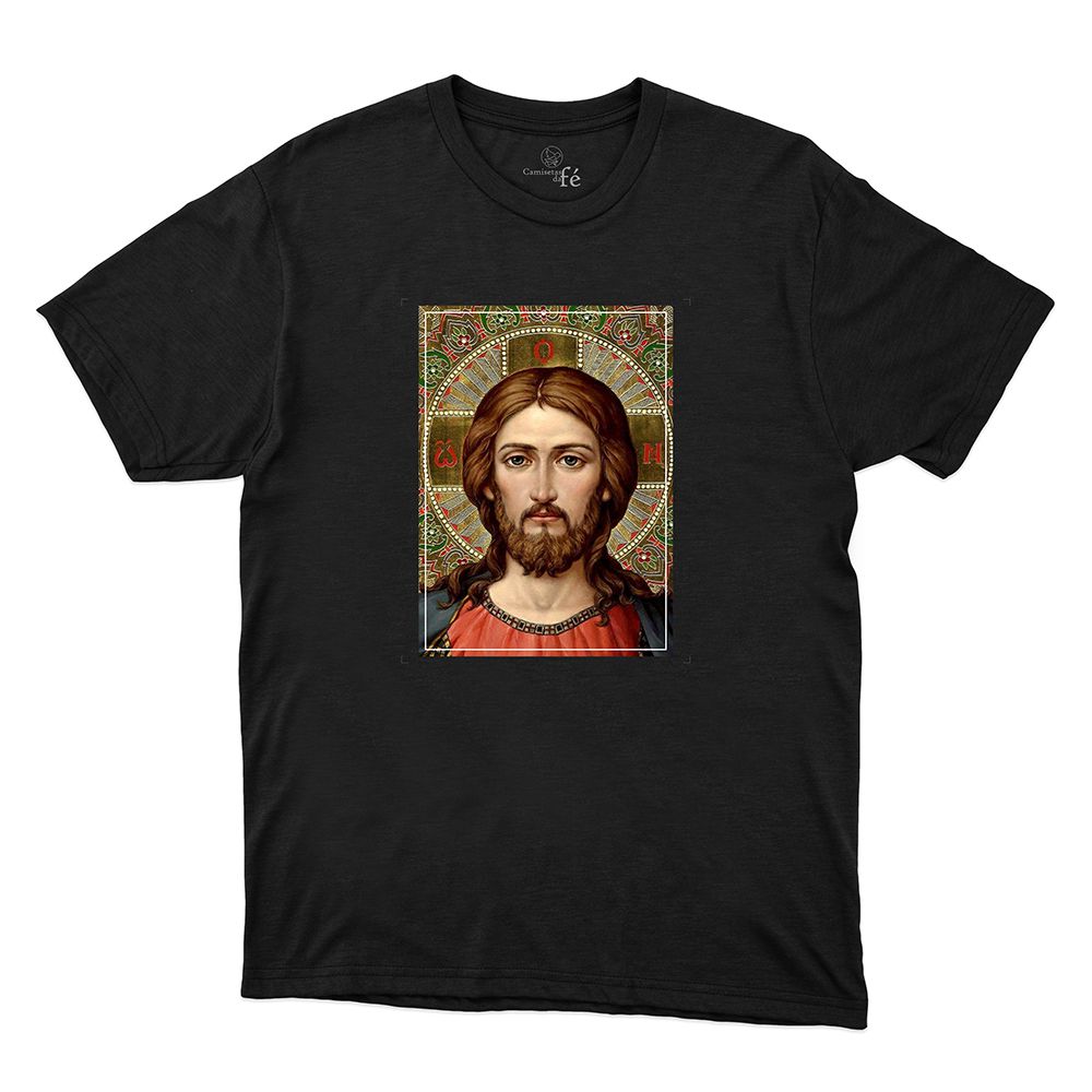 Camiseta Preta - Jesus Cristo - CAMISETAS DA FÉ
