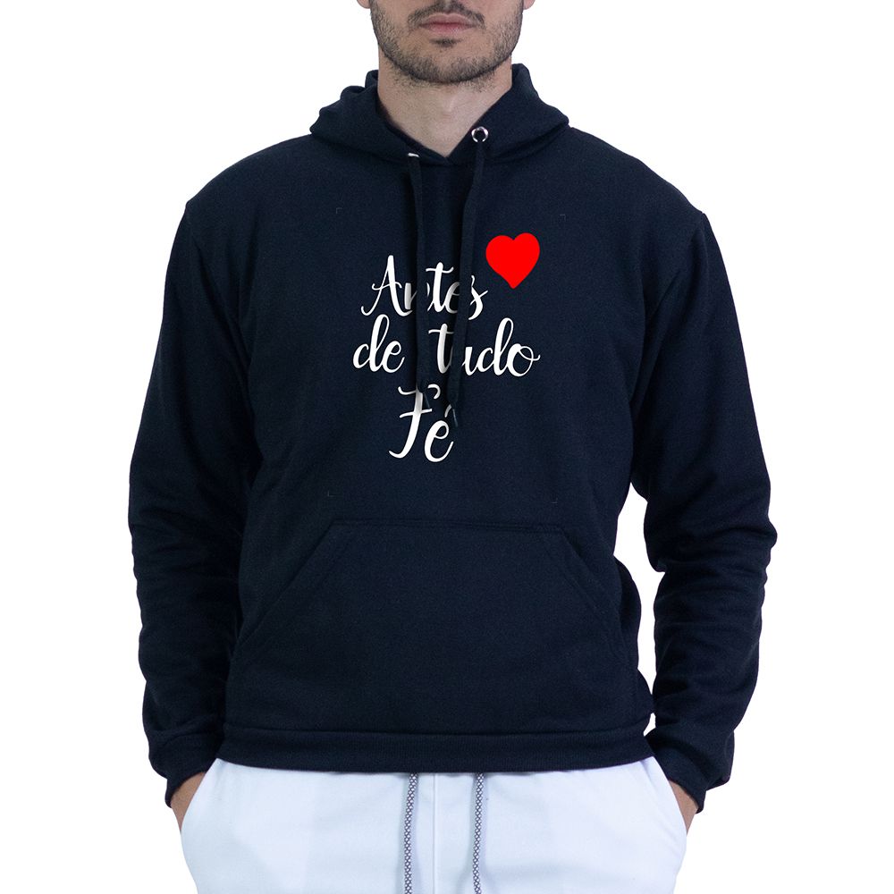 Moletom Preto Unissex - Texto Bíblico - CAMISETAS DA FÉ