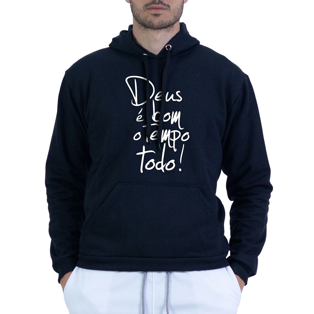 Moletom Preto Unissex - Texto Bíblico - CAMISETAS DA FÉ