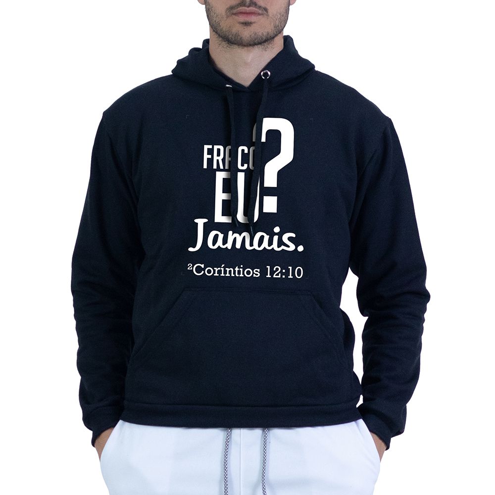 Moletom Preto Unissex - Texto Bíblico - CAMISETAS DA FÉ