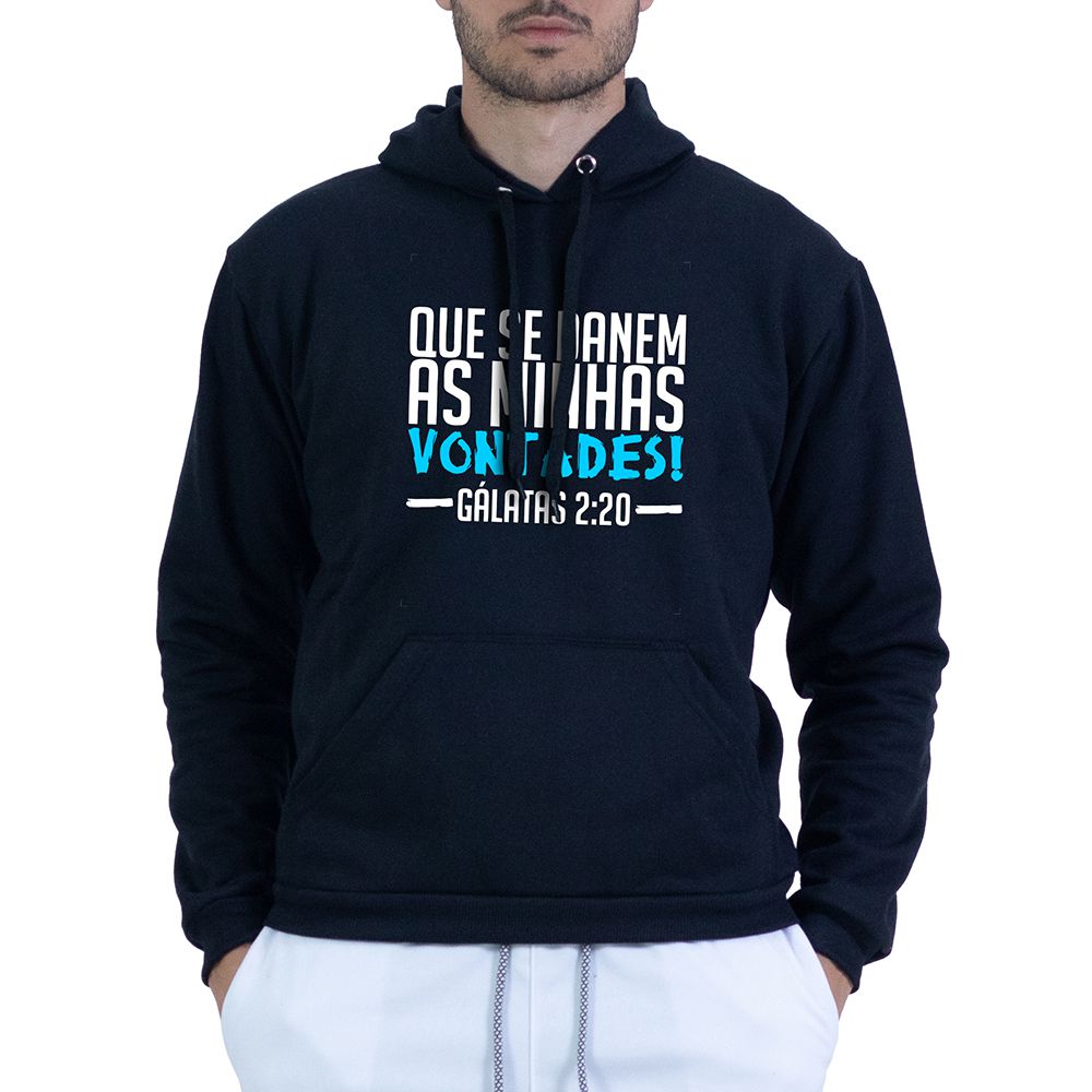 Moletom Preto Unissex - Texto Bíblico - CAMISETAS DA FÉ