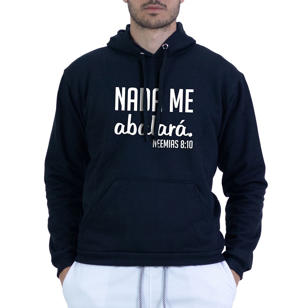 Moletom Preto Unissex - Texto Bíblico - CAMISETAS DA FÉ