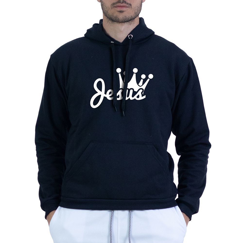 Moletom Preto Unissex - Texto Bíblico - CAMISETAS DA FÉ