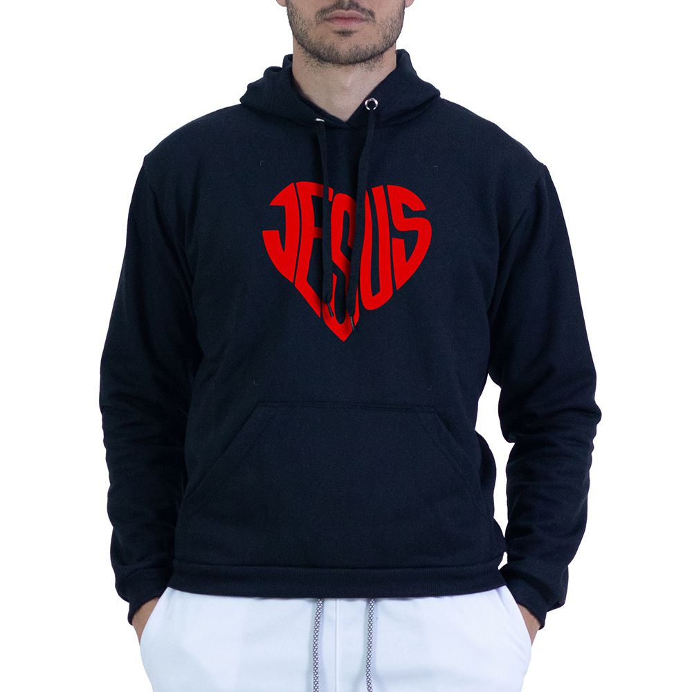 Moletom Preto Unissex - Texto Bíblico - CAMISETAS DA FÉ