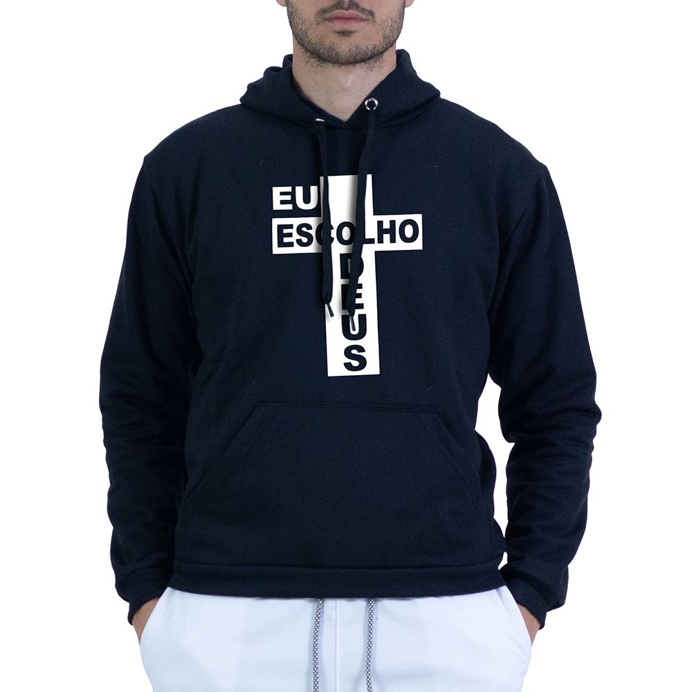 Moletom Preto Unissex - Texto Bíblico - CAMISETAS DA FÉ