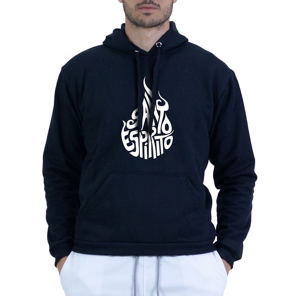 Moletom Preto Unissex - Texto Bíblico - CAMISETAS DA FÉ