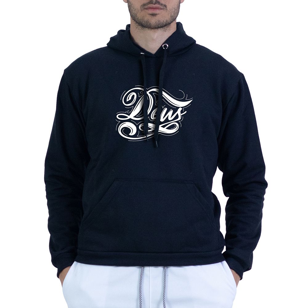 Moletom Preto Unissex - Texto Bíblico. - CAMISETAS DA FÉ