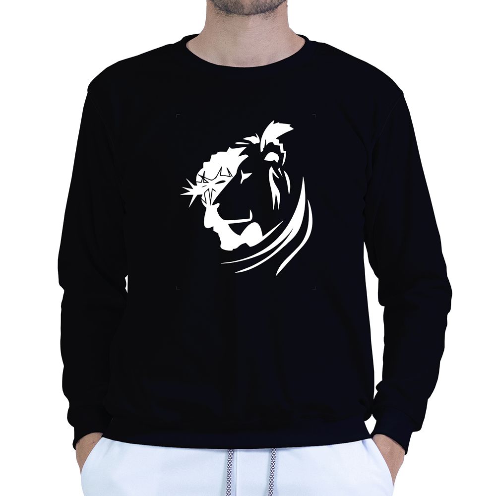 Moletom Gola Careca Preto Unissex - Texto Bíblico. - CAMISETAS DA FÉ