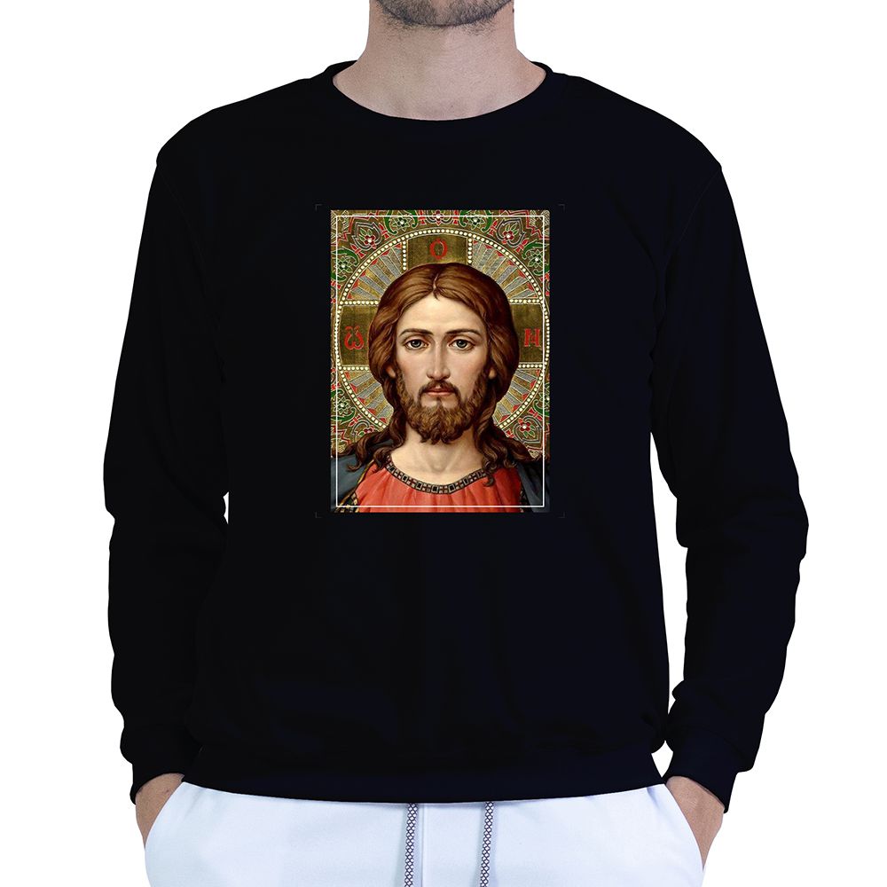 Moletom Gola Careca Preto Unissex - Texto Bíblico. - CAMISETAS DA FÉ
