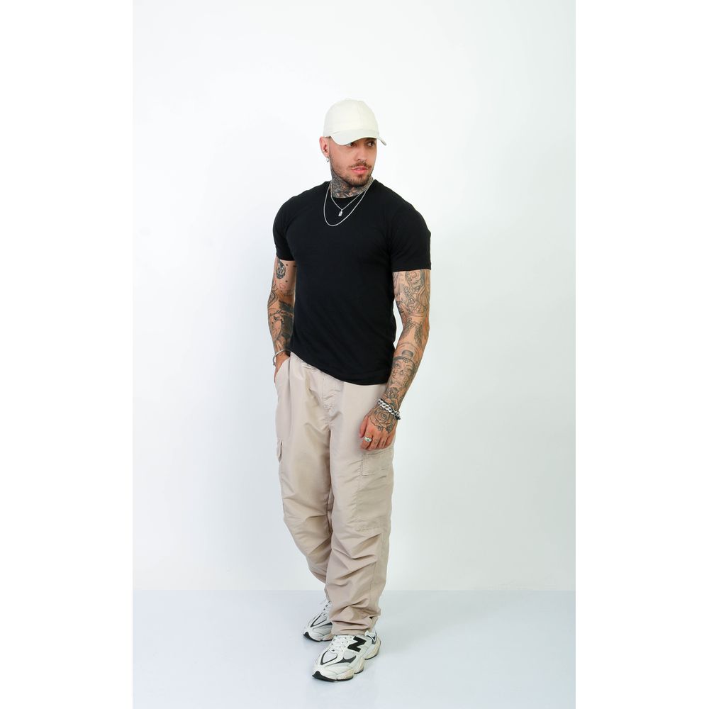 Camiseta Slim Masculina Com Elastano Malha Egipcia Premium Preto