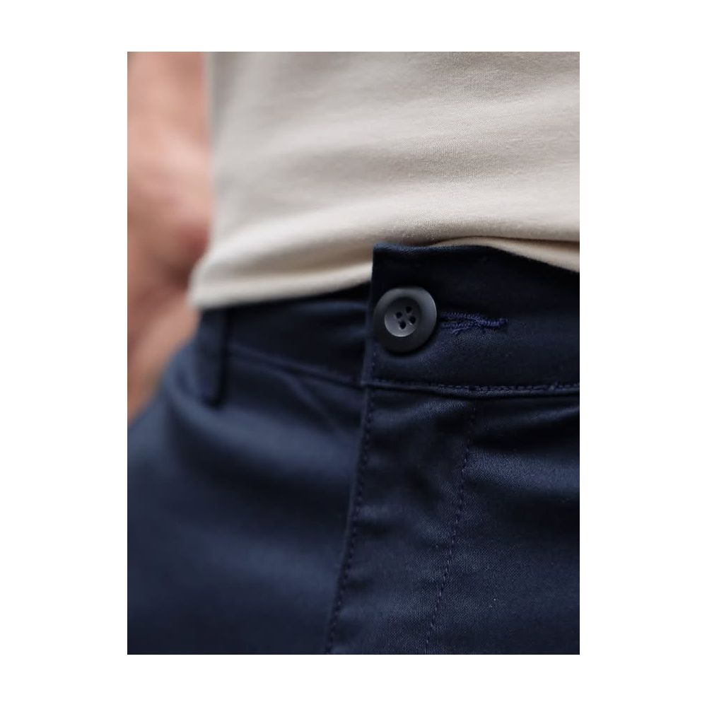 Calça Alfaiataria Slim Fit Masculina Social Azul Codi Jeans Azul-marinho