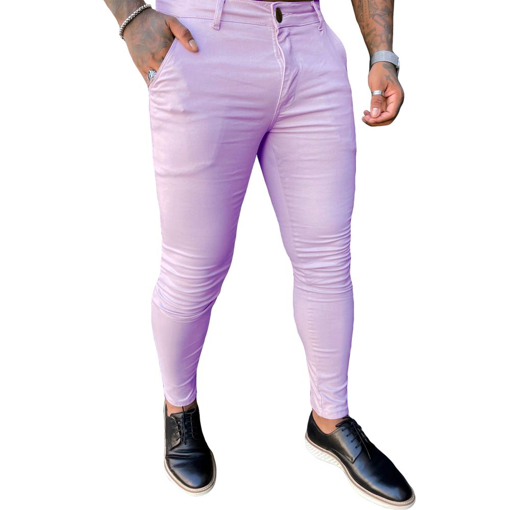 Calça slim discount fit social