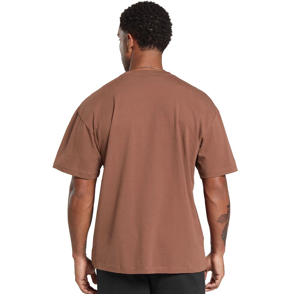 Camiseta Oversized Streetwear Basic Masculina Marrom Over
