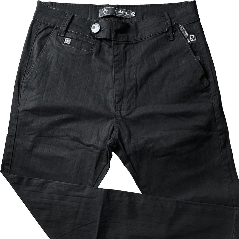Calça Alfaiataria Italiana Slim Social Risca Giz Masculina