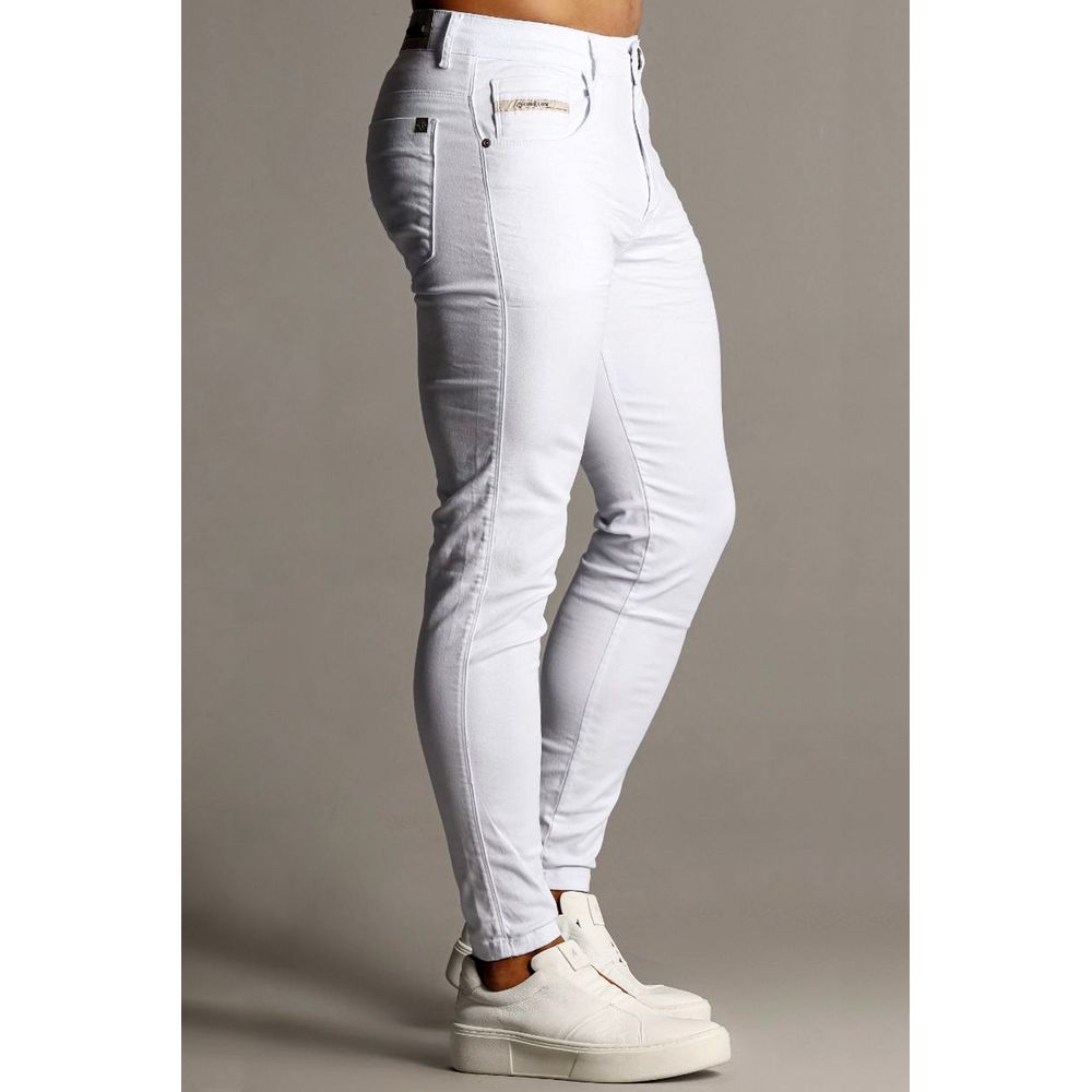 Calça Branca Skinny Masculina Codi Jeans Basica Prensada