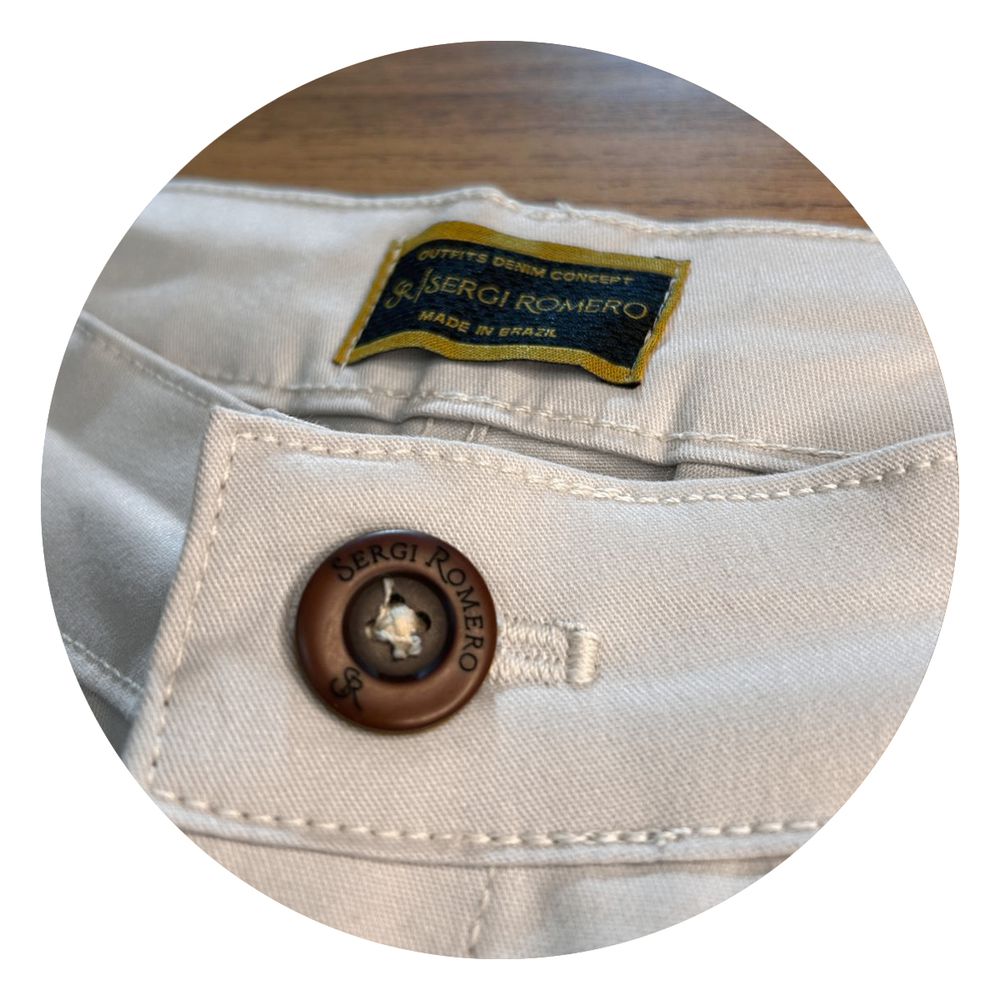 Calça Alfaiataria Bege Masculina Slim Social Clara Premium - Sergi Romero