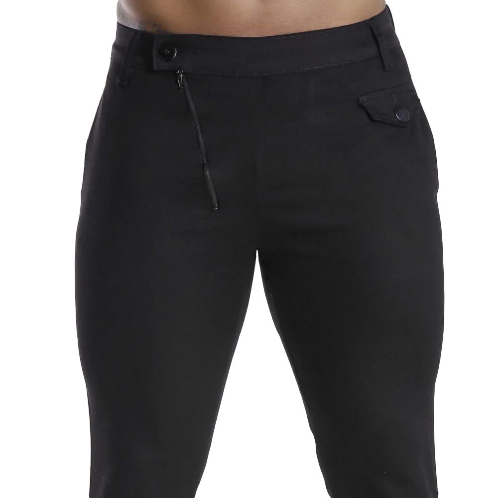 Calça Alfaiataria Preta Skinny Codi Jeans Ziper Alfaiate