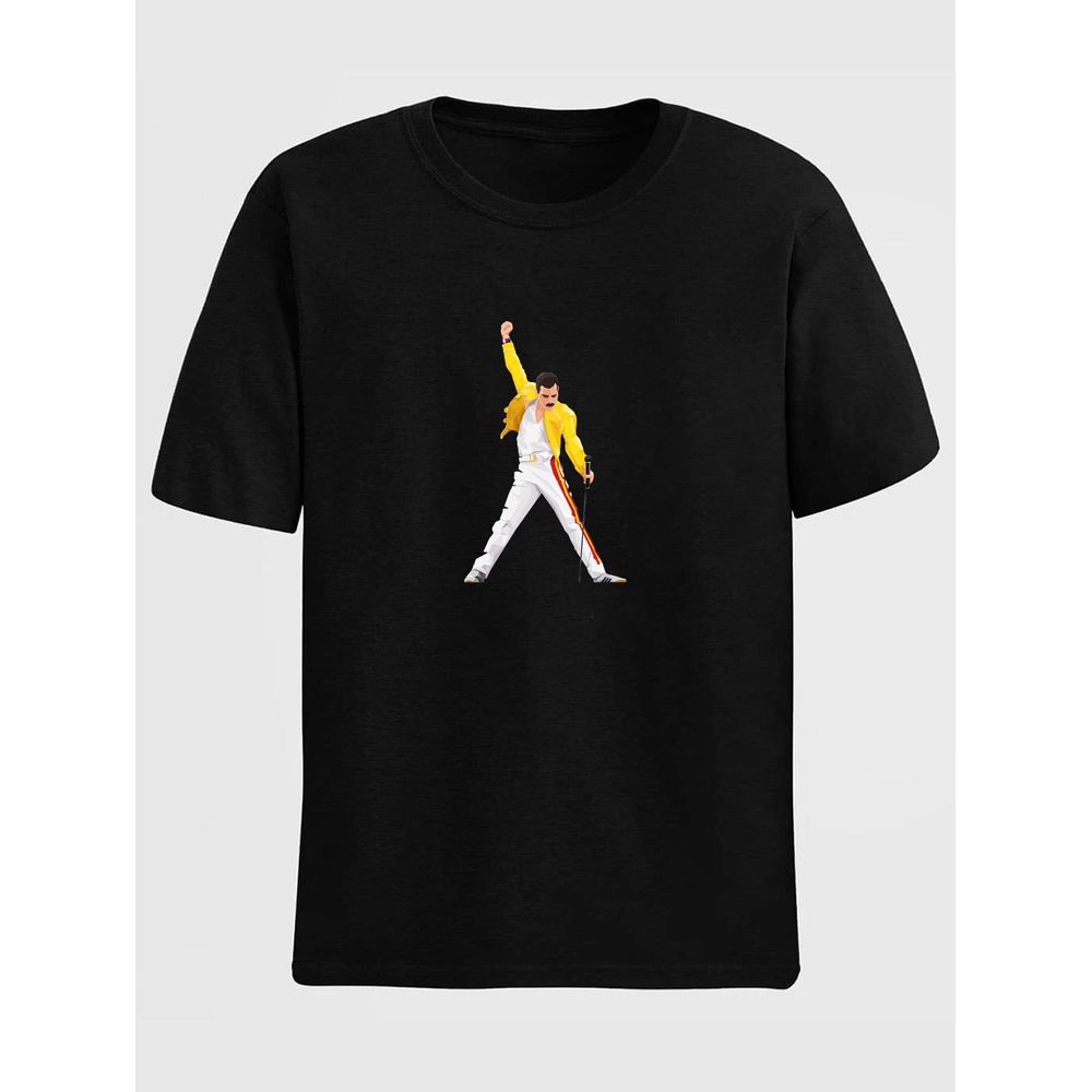 Camiseta Estampada Freddie Mercury Queen Rock - Pr... - CHIEREGATO OUTLET
