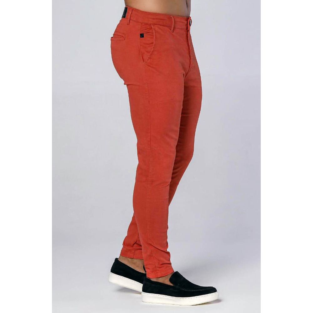 Calça Sarja Alfaiataria Skinny Laranja Páprica Codi Jeans