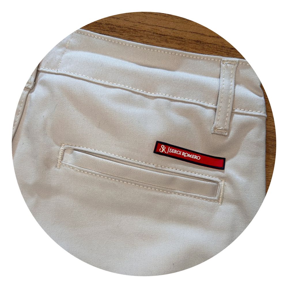 Calça Alfaiataria Bege Masculina Slim Social Clara Premium - Sergi Romero