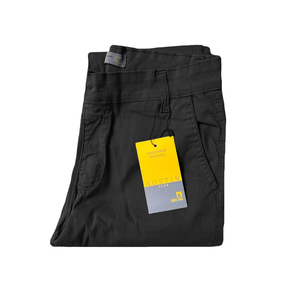Calça Sarja Alfaiataria Italiana Skinny Preta Com Elastano