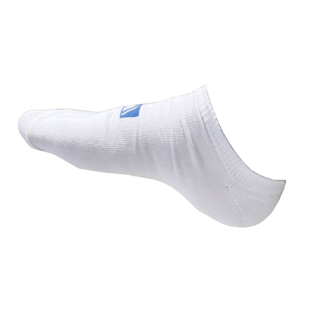 Kit Com 3 Meias Invisível Soquete Unissex Cor Branco
