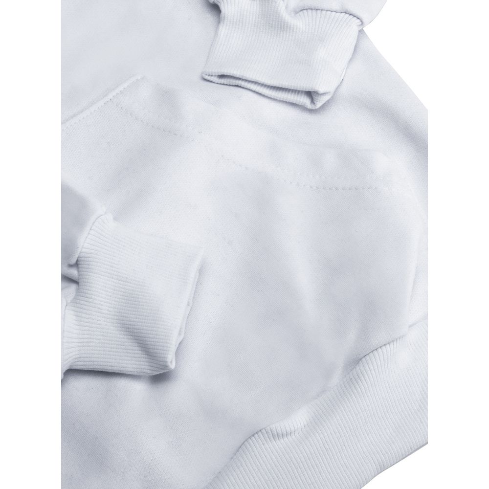 Conjunto Moletom Canguru Blusa De Frio Com Capuz e Calça - Branco