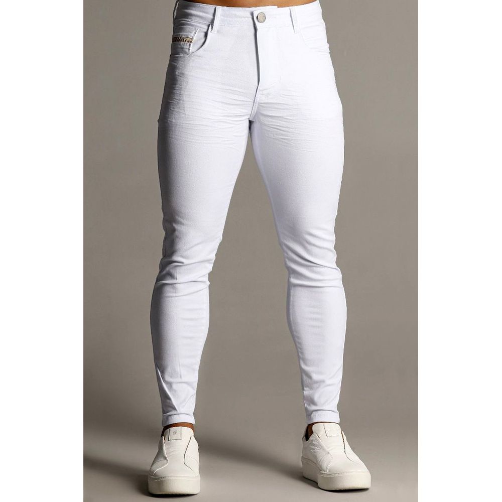 Calça Branca Skinny Masculina Codi Jeans Basica Prensada