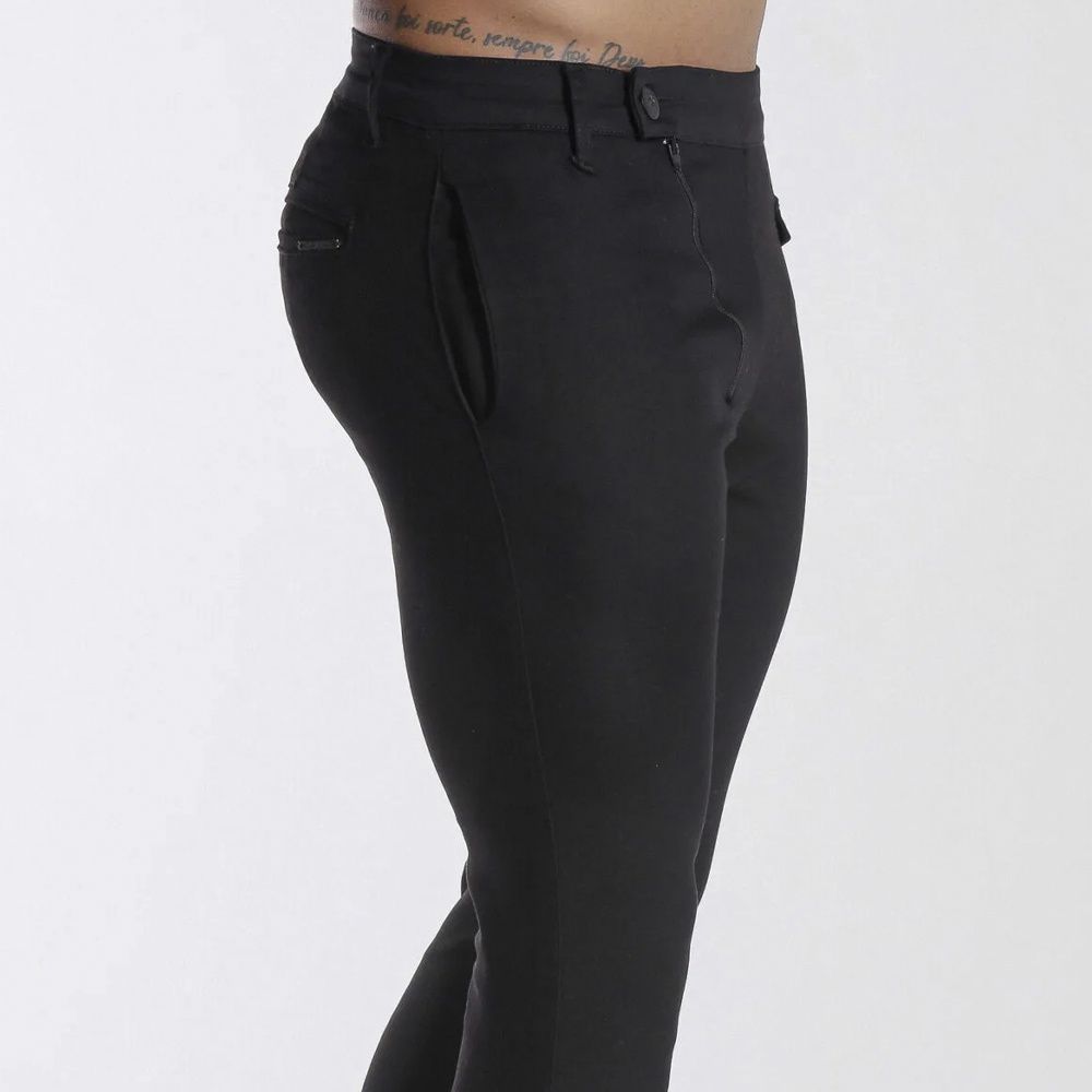 Calça Alfaiataria Preta Skinny Codi Jeans Ziper Alfaiate